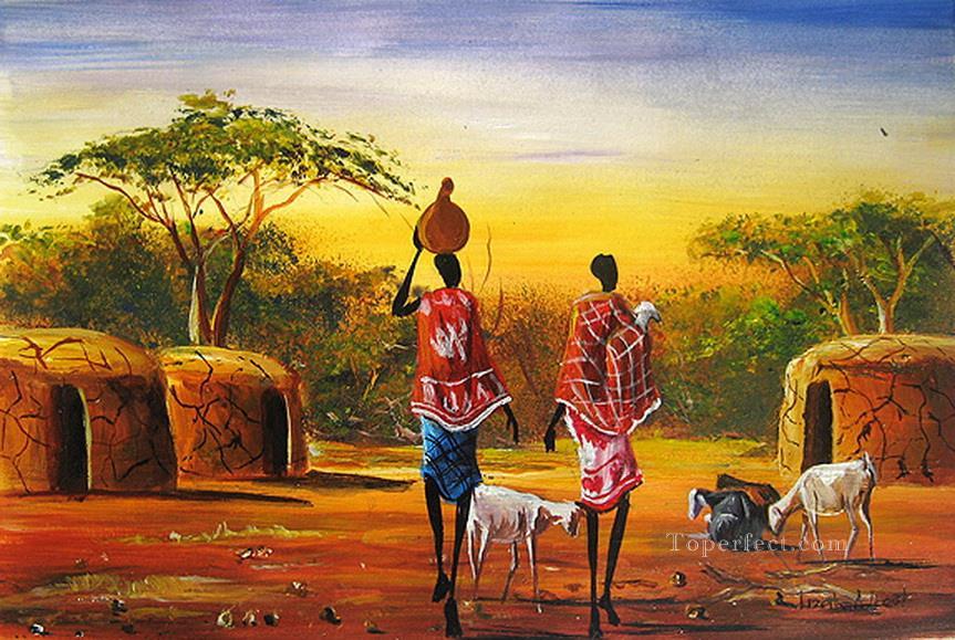 Lait de Transport Afriqueine Peintures à l'huile
